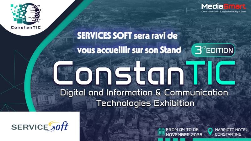 SERVICES SOFT sera parmi les exposants au Salon ConstanTIC 2024